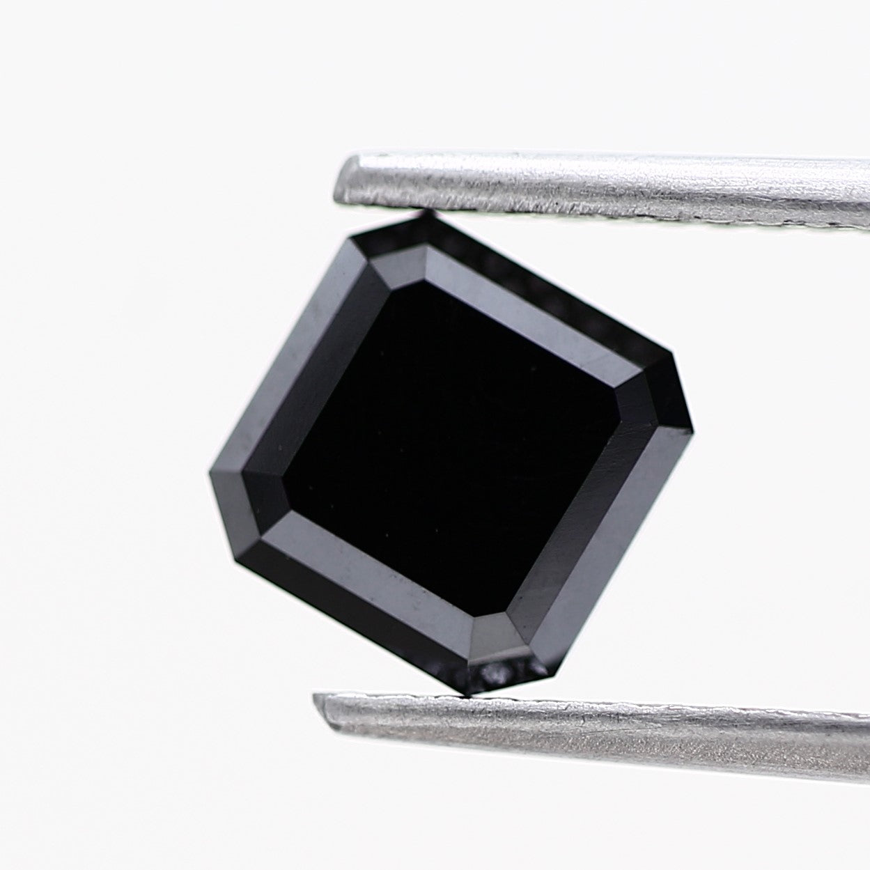 Jet black diamond AAA Quality black loose natural diamond Asscher Black Diamond Fancy enhanced Diamond for Ring jewelry USA CANADA UK FRANCE PARIS